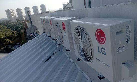 Instalação de ar-condicionado